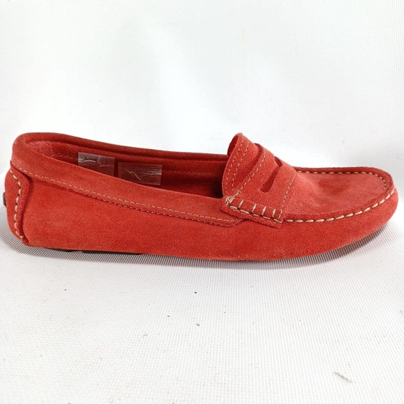 Roberto Durville Paris Moccasin Leather Driving Loafer Shoes (Size 38)